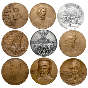 Powstanie narodowe i ich bohaterowie - zestaw medali (9szt)