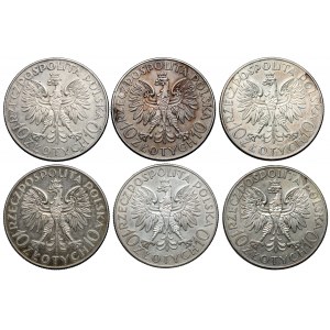 10 złotych 1933 Sobieski i Traugutt (6szt)