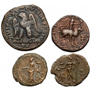 Cesarstwo Rzymskie i Kuszanie - MIX monet (4szt)