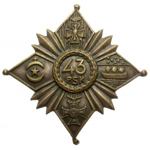 Odznaka 43 Pułk Strzelców Legion Bajończyków