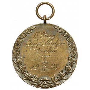 Medal nagrodowy IX Bieg... Stadjon 1928 (Nagalski)