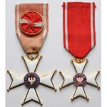 Order Odrodzenia Polski - krzyż kawalerski i oficerski, wraz z legitymacją
