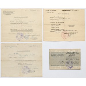 PSZnZ, Set of certificates and cards, authorizing the wearing of medals and badges