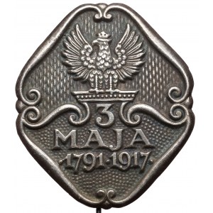 Znaczek na szpilce, 3 MAJA 1791-1917
