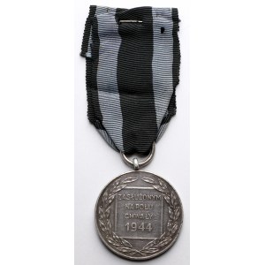 PRL, Srebrny Medal Zasłużonym na Polu Chwały + legitymacja