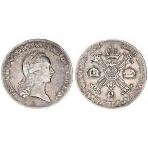 Austria Austrian Netherlands 1 Thaler 1793 B Kremnica. Franz II (1792-1806). Av: Garlanded head righ...