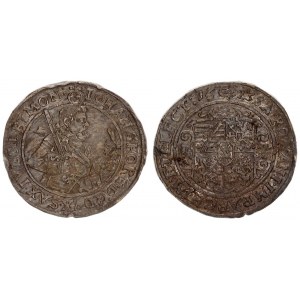 Germany Saxony 1/4 Thaler 1623 (swan) Johann Georg I (1615-56). Averse: 1/2-length armored figure ri...