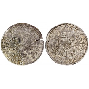 Germany Jever  28 Stuber (ca. 1640)  Anton Günther (1603-1667). Averse: Crowned 4-fold arms with cen...