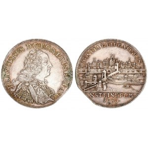 Germany Regensburg 1 Thaler 1756 ICB Francis I(1745-1765).  Averse: Armored laureate bust right. Ave...
