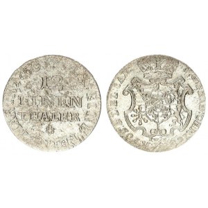 Germany Saxony 1/12 Thaler 1763 FWoF Friedrich Christian (1763). Averse: Crowned arms. Reverse: Valu...