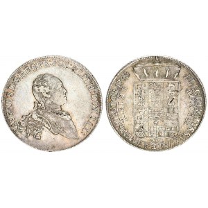 Germany Saxony 1 Thaler 1768 EDC Xaver(1763-1768). Averse: Bust right. Averse Legend: XAVERIVS D:G: ...