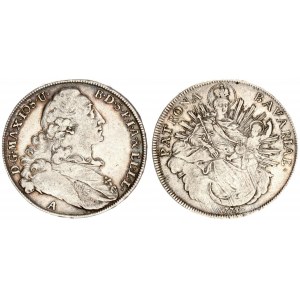 Germany Bavaria 1 Thaler 1773 A Amberg. Maximilian III(1745-1777). Averse: Draped bust to right mint...