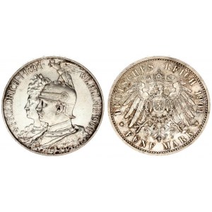 Germany Prussia 5 Mark 1901 A 200 Years - Kingdom of Prussia. Wilhelm II(1888-1918). Averse: Friedri...