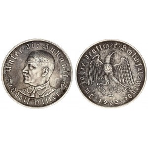 Germany Third Reich Medal (1933) Adolf Hitler (1889-1945). By O. Glöckler. Commemorating Hitler's ri...