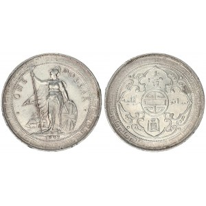 Great Britain 1 Dollar 1902 B Bombay mint. British Trade Dollar. Av: Standing figure of Britannia ho...