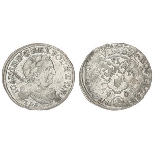 Poland 6 Groszy 1682 TLR John III Sobieski (1674-1696). Crown coins 1682 Bydgoszcz. Bust of the king...
