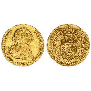 Spain 2 Escudos 1775 PJ Charles III(1759-1788). Averse: Bust right. Averse Legend: CAROL • III • D •...