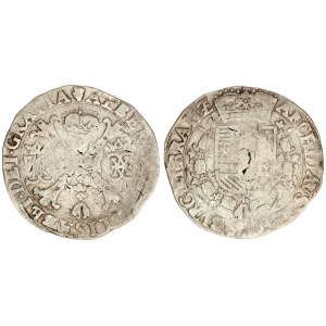 Spanish Netherlands 1 Patagon (1612-1621). Brabant. Albert & Isabella. (1612-1621). Antwerp.  Av: St...