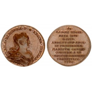 Sweden Medal 1720 Fredrik I(1720-1751) the 18th-century  by Johann Karl Hedlinger.  VLRICA. ELEONORA...