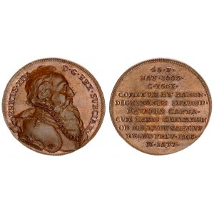 Sweden Medal 1720. 1550-1568 the 18th-century  by Johann Karl Hedlinger. Swedish rulers series (One ...