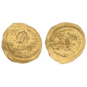 Byzantine Empire 1 Tremisis 540 Justinian I. (527-565AD). AV Tremisis Rome mint. Struck circa 540-54...