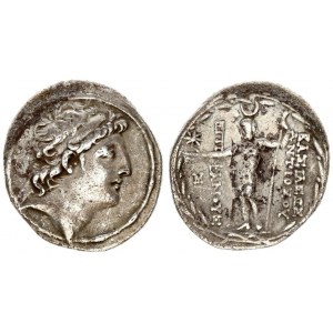 Greece Seleukid 1 Tetradrachma Antiochos VIII Epiphanes 121-97 BC. Diademed head of Antiochos right ...