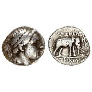 Greece Seleukid Syria 1 Drachma Antiochos III  223-187 BC. Drachm Apameia on-the-Orontes  c. 212. Di...