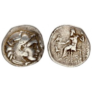 Greece Thrace 1 Drachma Lysimachos 301-297 BC. Kolophon. Head of Herakles right wearing lion skin he...
