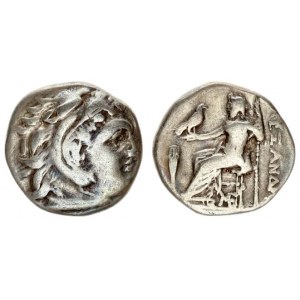Greece Macedonia 1 Drachma  Alexander III (336-323 BC). Lampsakos (Mysia). Av: Herakles head with sk...