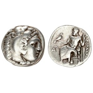 Greece Macedonia 1 Drachma  Alexander III (336-323 BC). Av. Head of  young Herakles right wearing li...