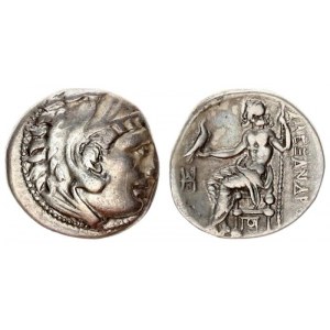 Greece Macedonia 1 Drachma  Alexander III (336-323 BC). Av: Heracles head with skin of a lion to the...