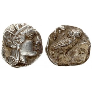 Greece Athens 1 Tetradrachma 455-449 BC. Athens  Attica. AR Tetradrachm. Av.: Head of Athena to righ...