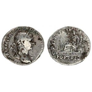 Roman Empire 1 Denarius Traianus AD 98-117. Roma. Av.: IMP CAES NER TRAIAN OPTIM AVG GERM DAC. laure...