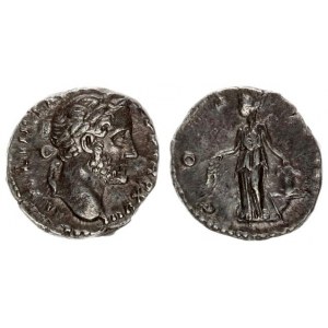 Roman Empire 1 Denarius Antoninus Pius AD 138-161. Roma. ANTONINVS AVG PID P P TR P XVIII laureate h...