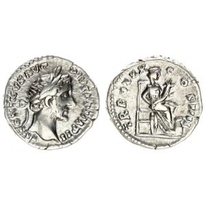 Roman Empire 1 Denarius Antoninus Pius AD 138-161. Roma. Av: ANTONINVS AVG PIVS P P IMP II. Laureate...