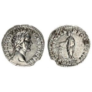 Roman Empire 1 Denarius Antoninus Pius AD 138-161. Roma. Av: ANTONINVS AVG PIVS P P TR P XXII. Laure...