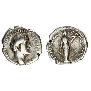 Roman Empire 1 Denarius Antoninus Pius AD 138-161. Roma. IMP T AEL CAES HAD - RI ANTO[NINVS]. bare h...