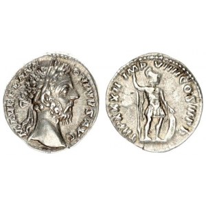 Roman Empire 1 Denarius Marcus Aurelius  AD 161-180. Rome. M AVREL ANTONINVS AVG bare head right / I...