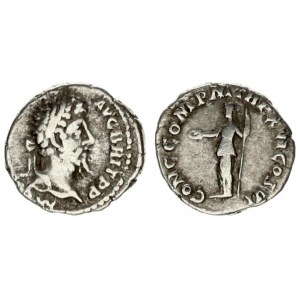 Roman Empire 1 Denarius Commodus AD 177-192. Roma. 190/1. Av .: M COMM ANT P FEL AVG BRIT PP laureli...