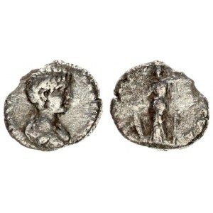 Roman Empire 1 Denarius Caracalla  AD 198-217. Roma. 196 AD. M AVR ANTON - CAES PONTIF. Bust with pa...