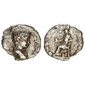 Roman Empire 1 Denarius Caracalla  AD 198-217. Roma. 196 AD. M AVR ANTON - CAES PONTIF. Bust with pa...