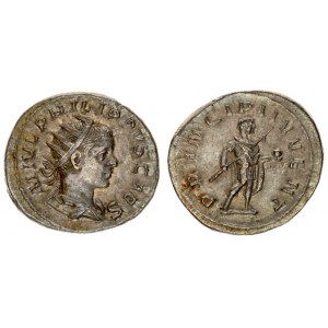 Roman Empire 1 Antoninianus Philip II AD 244-249. Rome. M IVL PHILIPPVS CAES Radiate draped and cuir...