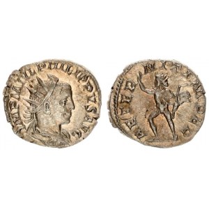 Roman Empire 1 Antoninianus Philip II AD 244-249. Rome. Av.: IMP M IVL PHILIPPVS AVG. radiate. drape...