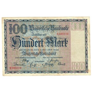 Germany 100 Mark 1922