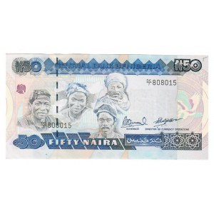 Nigeria 50 Naira 1991 KM:27c