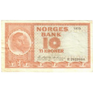 Norway 10 Kroner 1973