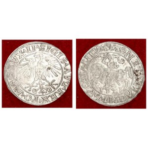 Lithuania 1/2 Grosz 1551 Vilnius Sigismund II Augustus (1545-1572) Lithuanian coins 1551 Vilnius. En...