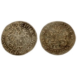 Lithuania 1/2 Grosz 1554 Vilnius Sigismund II Augustus (1545-1572) Lithuanian coins 1554 Vilnius. En...