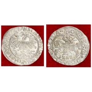 Lithuania 1/2 Grosz 1559 Vilnius Sigismund II Augustus (1545-1572) Lithuanian coins 1559 Vilnius. En...