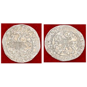 Lithuania 1/2 Grosz 1560 Vilnius Sigismund II Augustus (1545-1572) Lithuanian coins 1559 Vilnius. En...